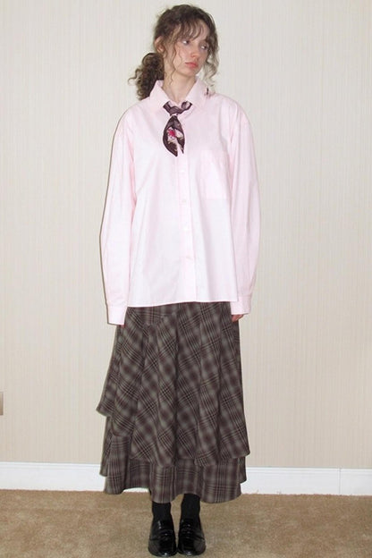 Irregular Cut Large Swing Skirt