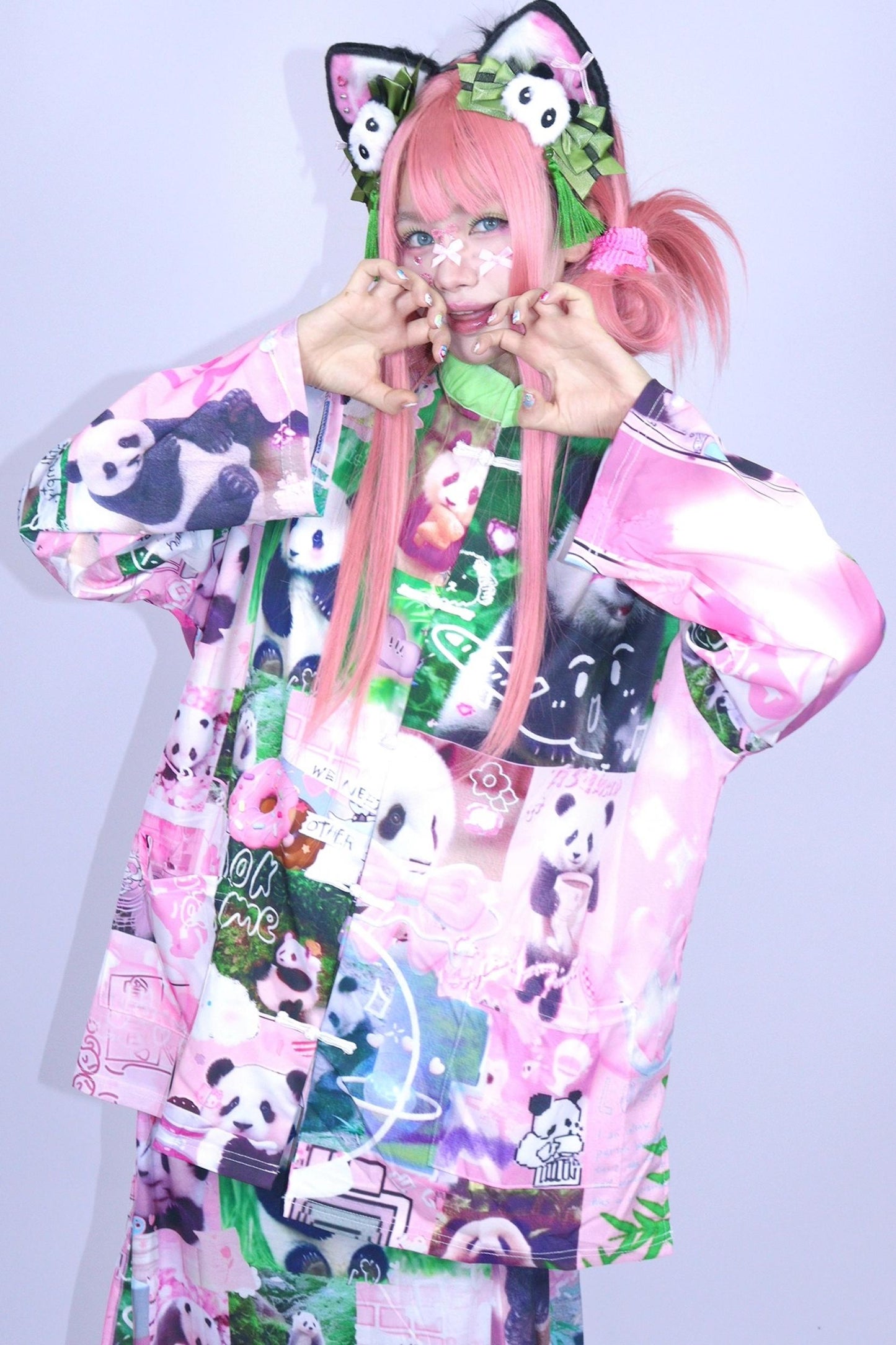 Panda Collage Printed Tang Top