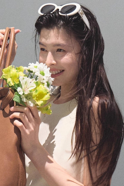 Floral Ribbon Waist Dress