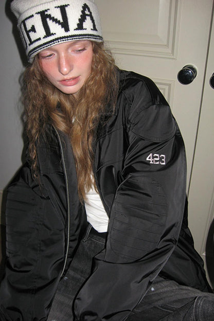 Uena Black Cotton Jacket