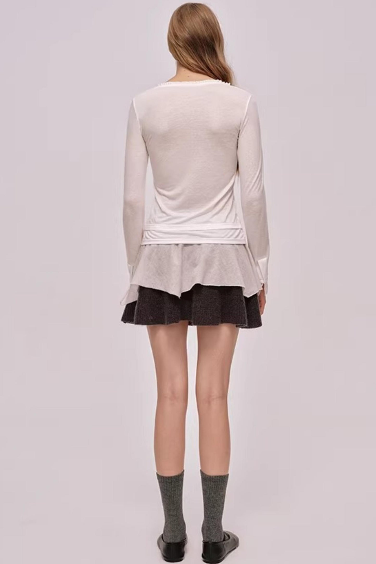Layered Wave Lace Top