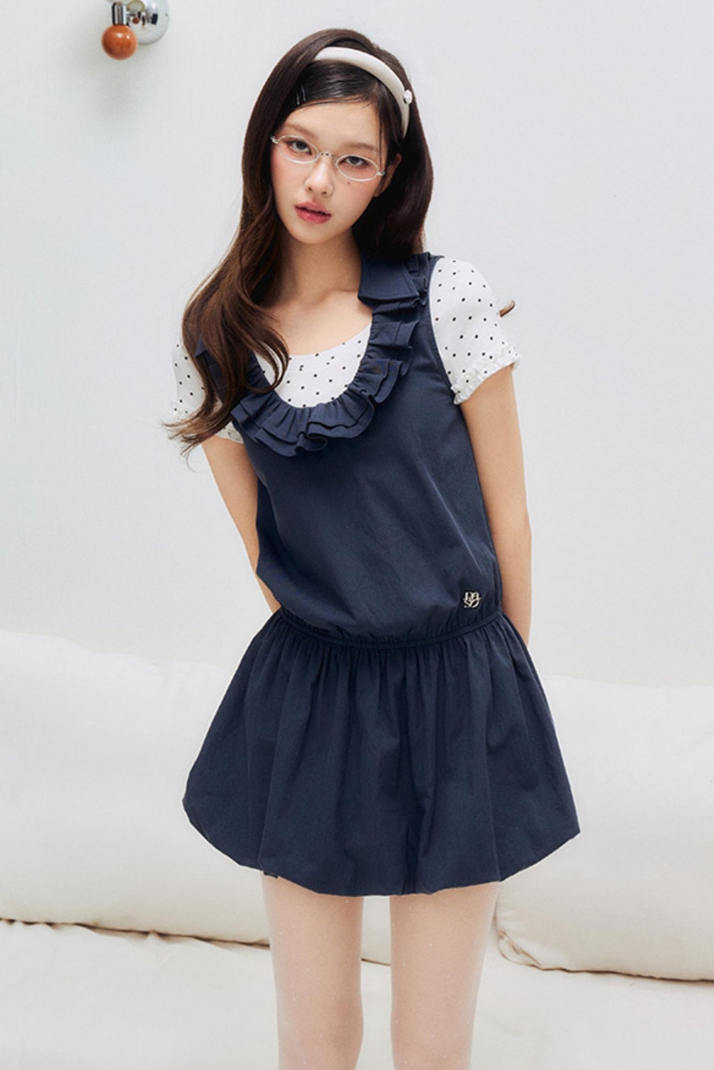 Floral Lace U-Neck Dress