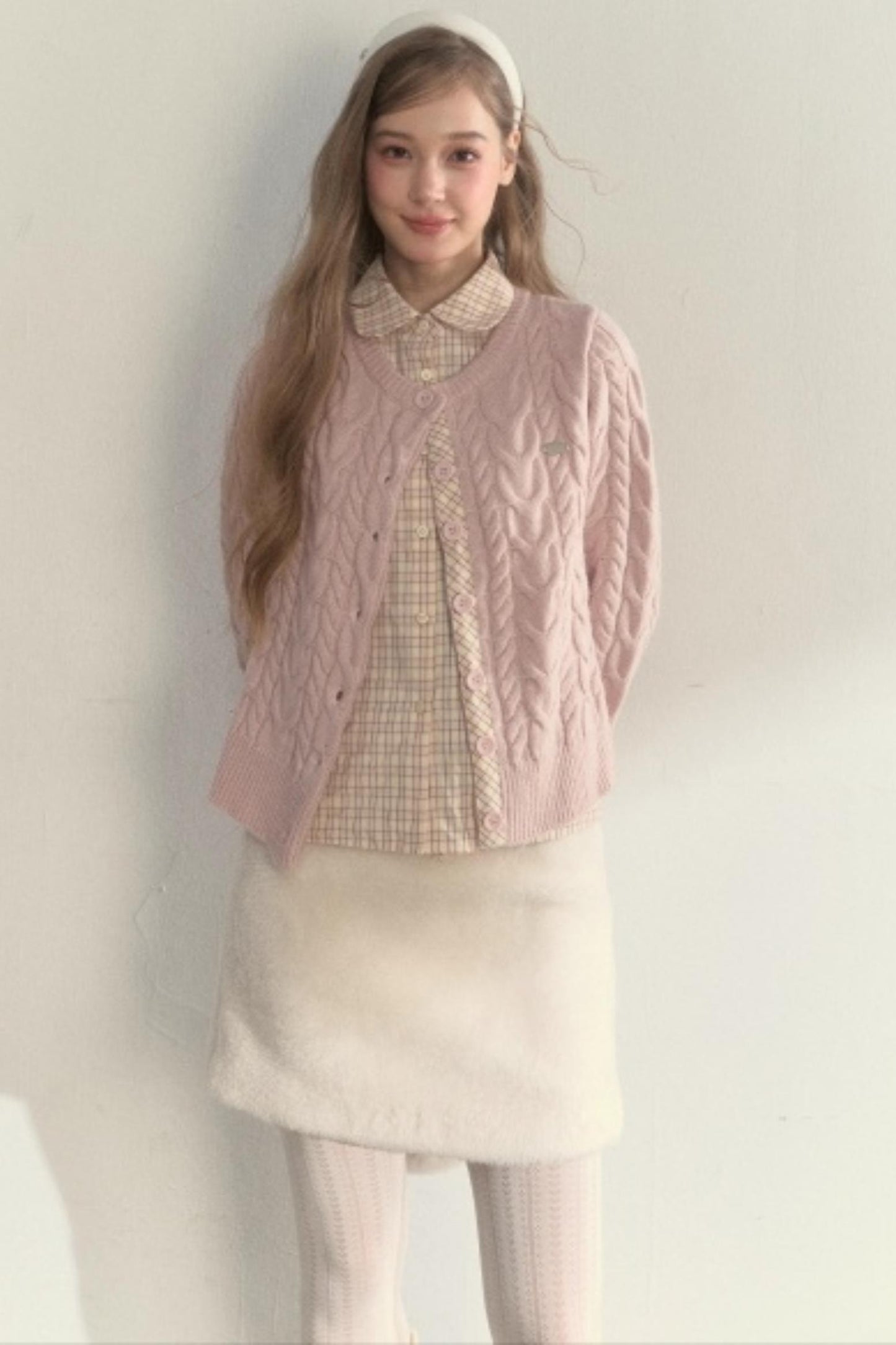 Fake Two Piece Woolen Knit Sweater