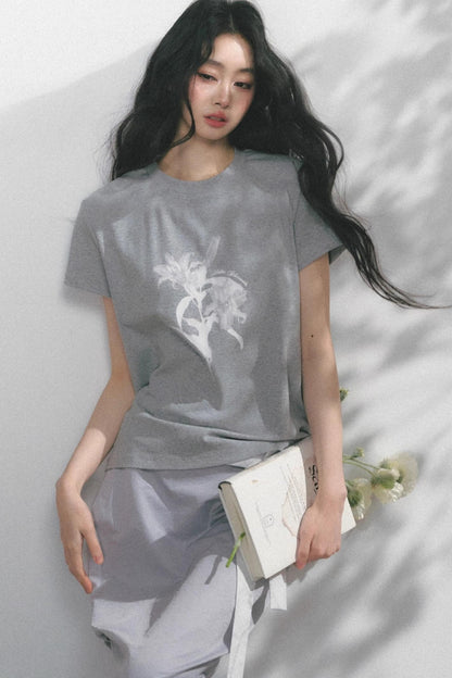 Floral Print Summer Short Sleeve Top