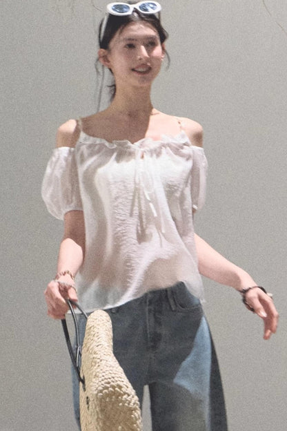 Summer Breeze Bubble Sleeve Top