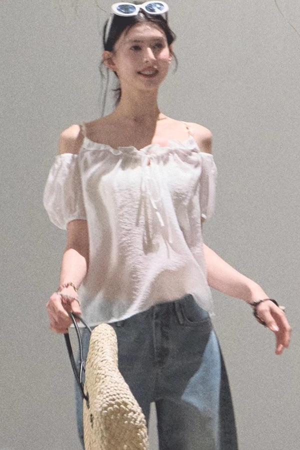 Summer Breeze Bubble Sleeve Top