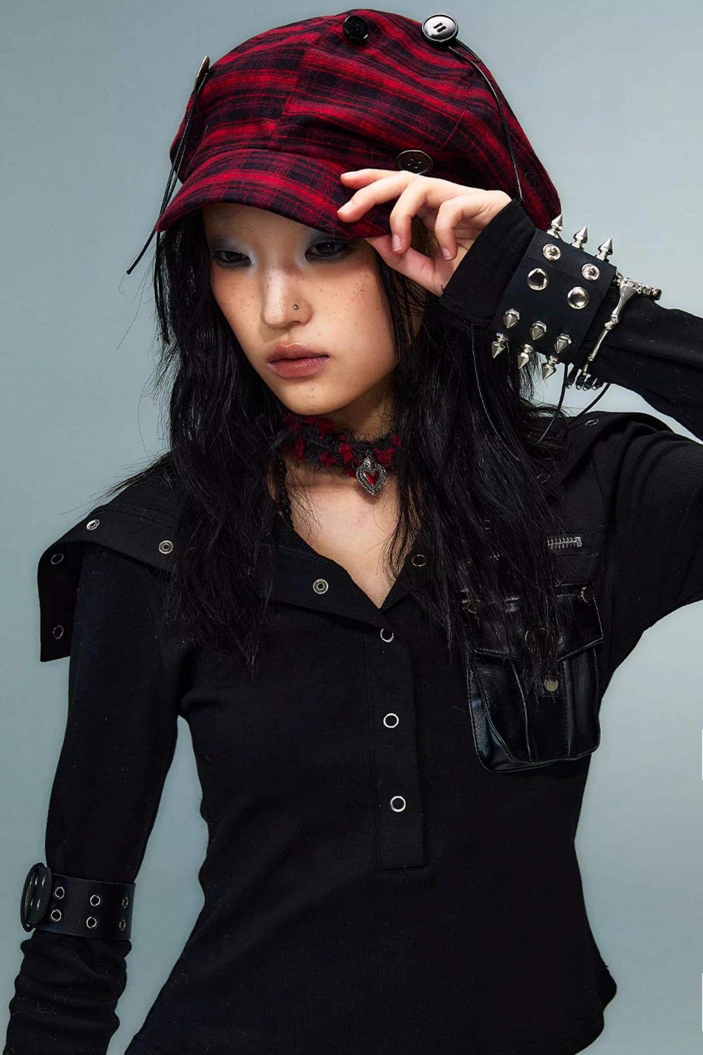 Red Vintage Newsboy Hat