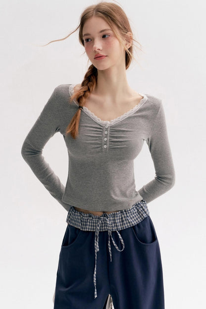 Lazy Contrast Wide-Leg Sweatpants