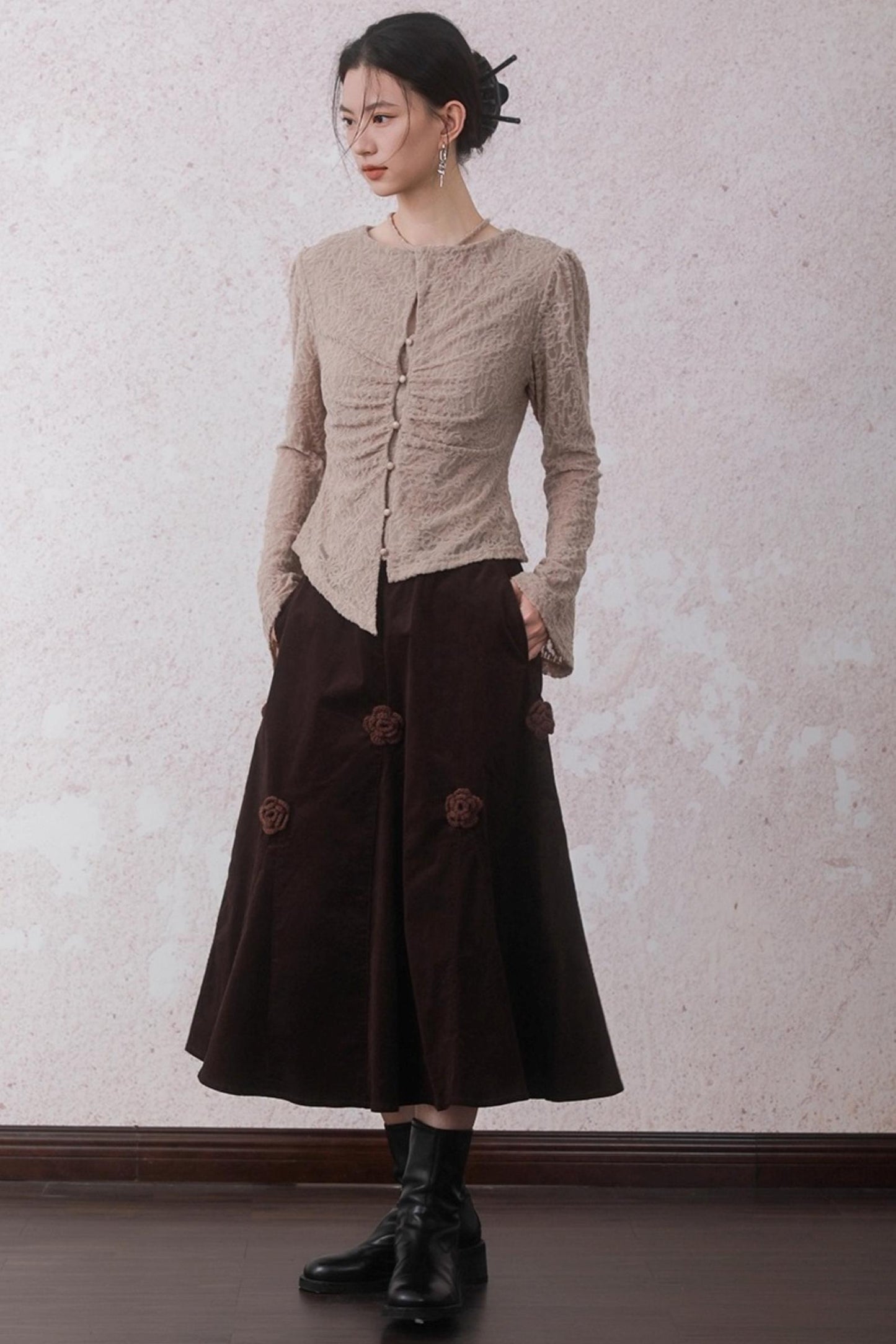 Strap Texture T-Shirt