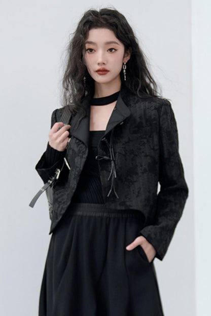 Chinese Disc Buckle Fashion Jacket Set-Up