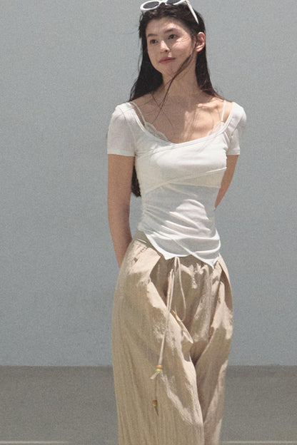 Dewy Square Neck T-Shirt