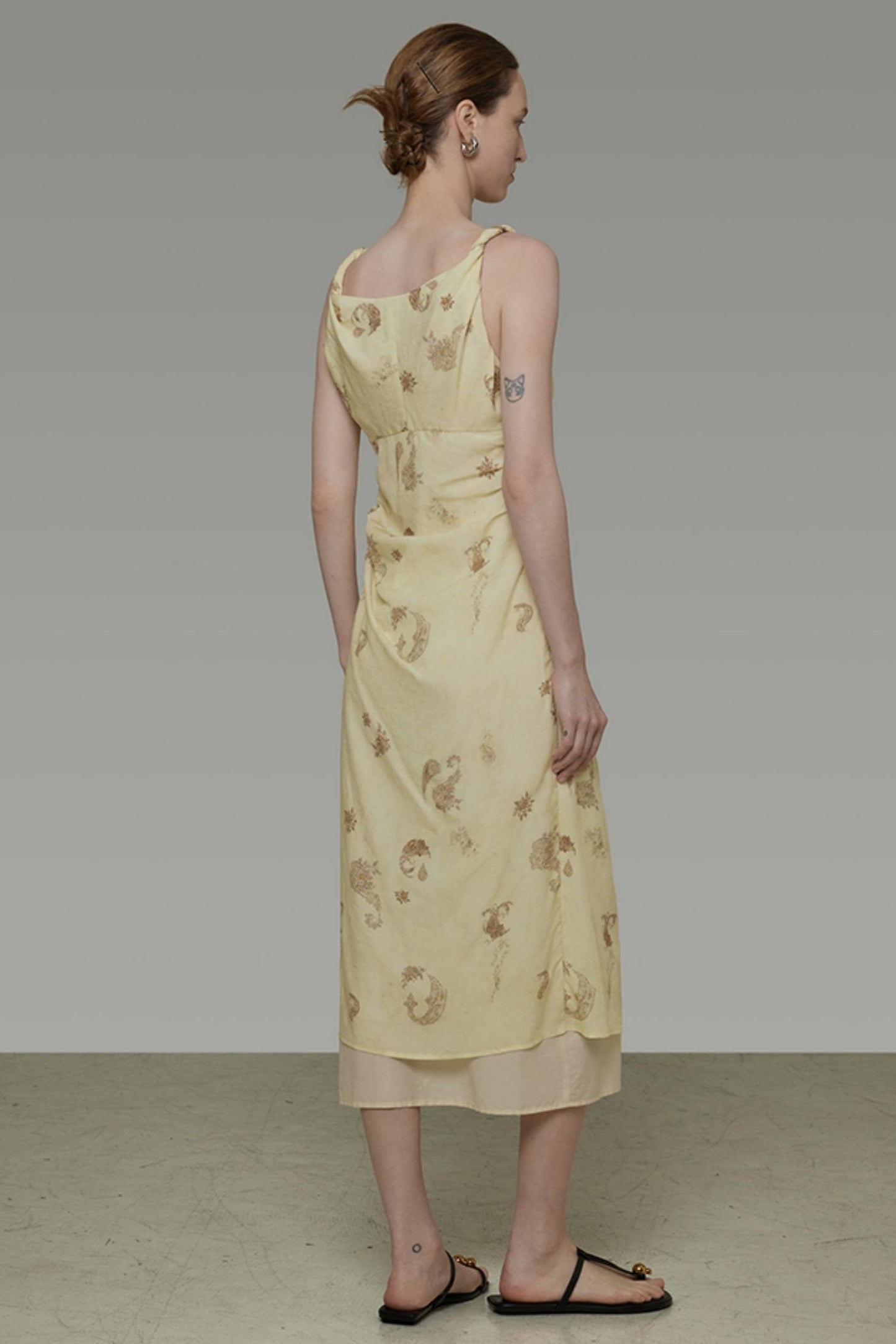 Floral Halter Swing Dress