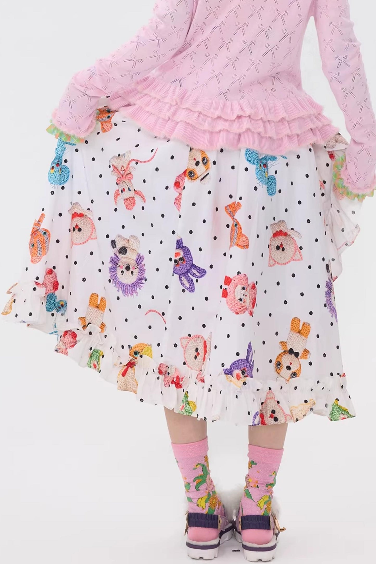 Polka Dot Lace Tutu Skirt