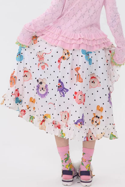 Polka Dot Lace Tutu Skirt