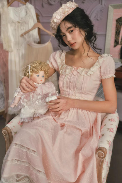 Pink Lace Princess Dress