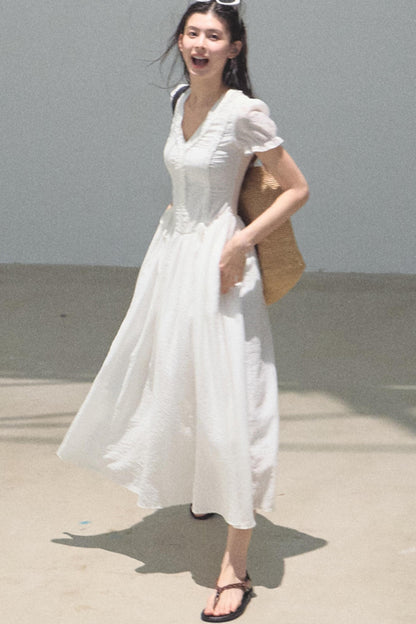 Blue Hour V-neck Dress