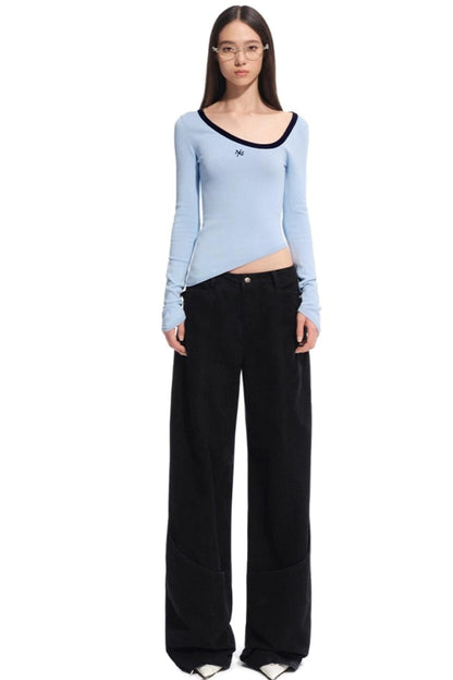 Right Knit Long-sleeved Top