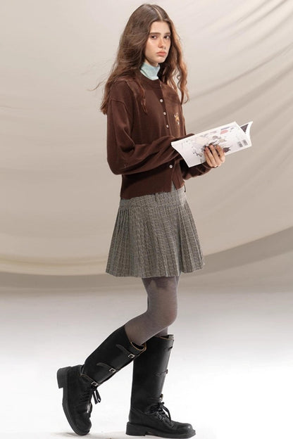 Gray Beaded Academy Jacket Set-Up