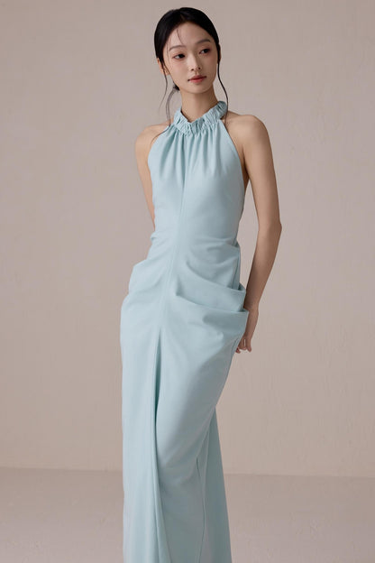 Summer Lime Backless Dress