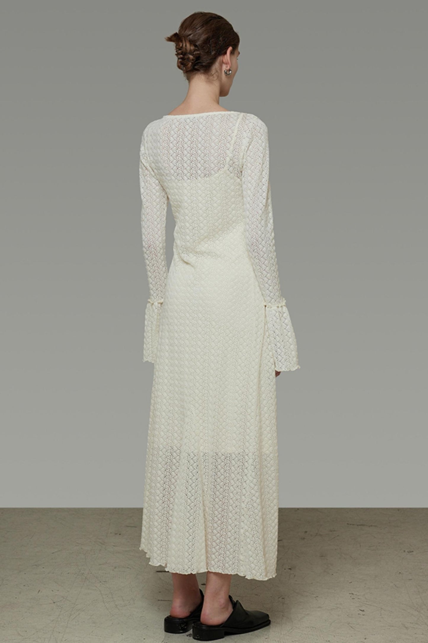 French Flared Cutout Dress