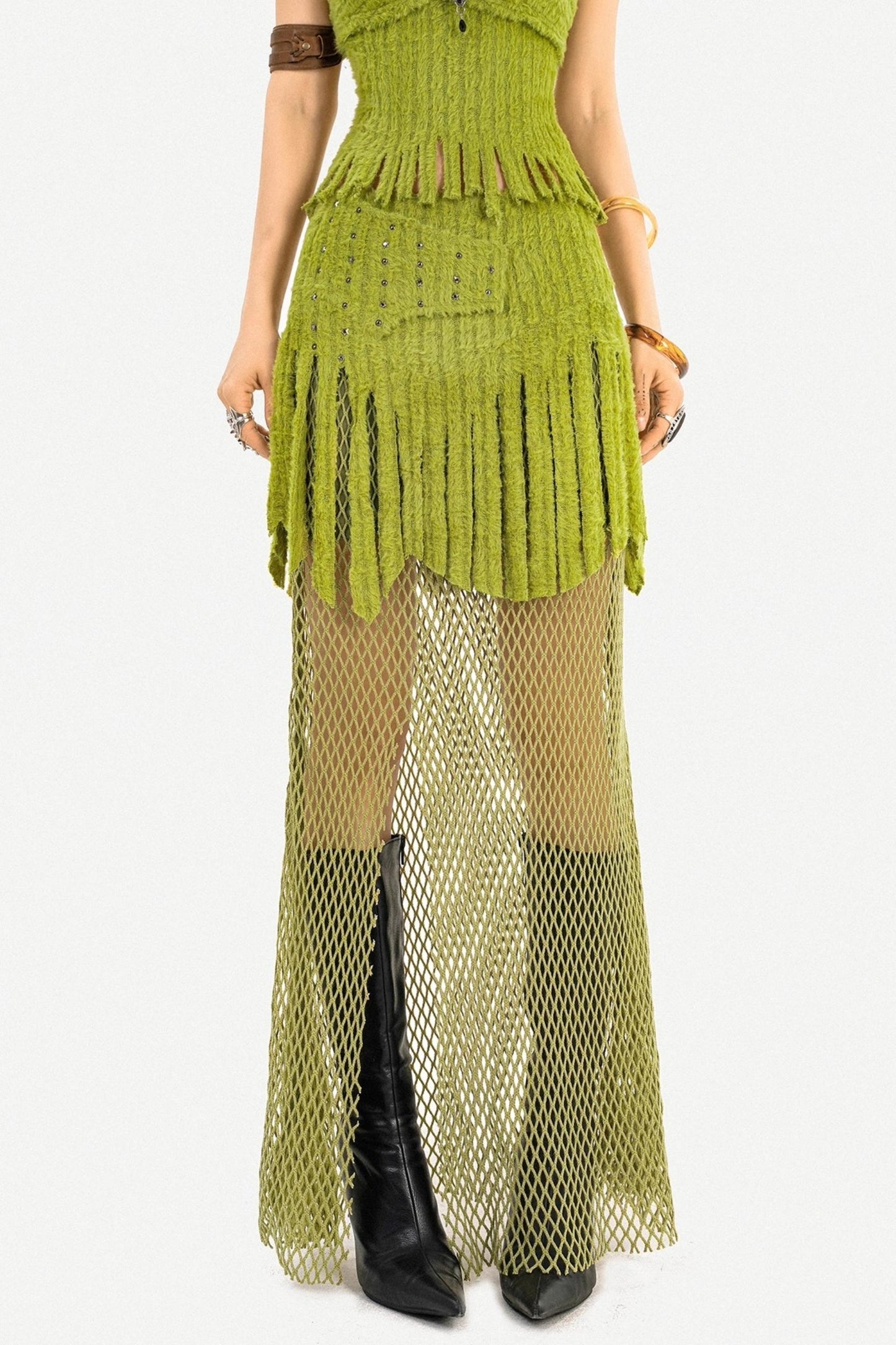 Plush Mesh Skirt Set-Up