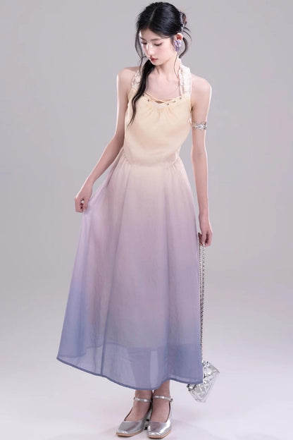 Ethereal Purple A-Line Dress