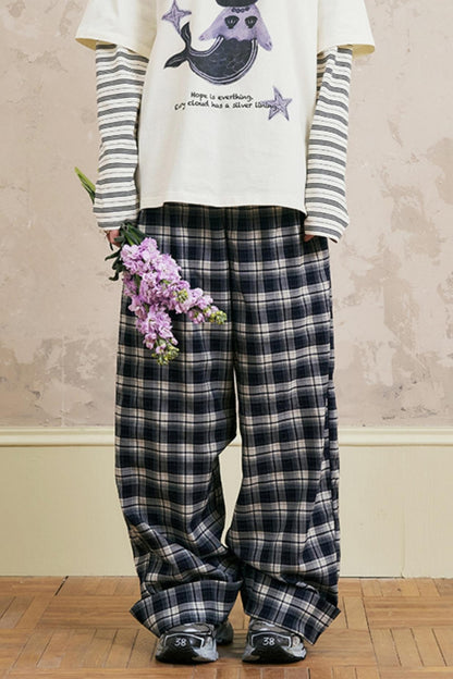 Relaxed Cuffed Hem Pants