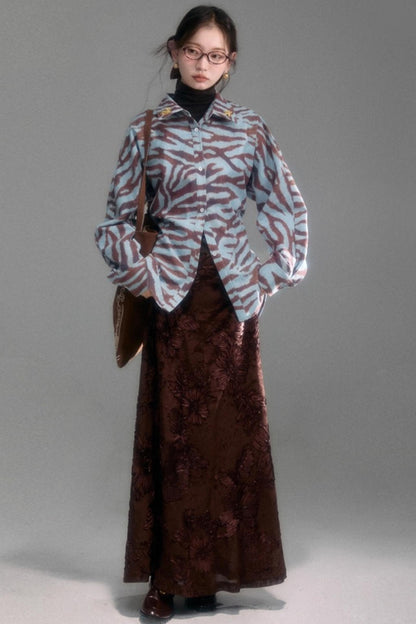 Castle Vine Velvet Skirt