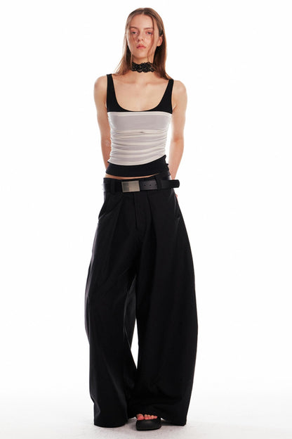 Chic Pleated Sleeveless Top