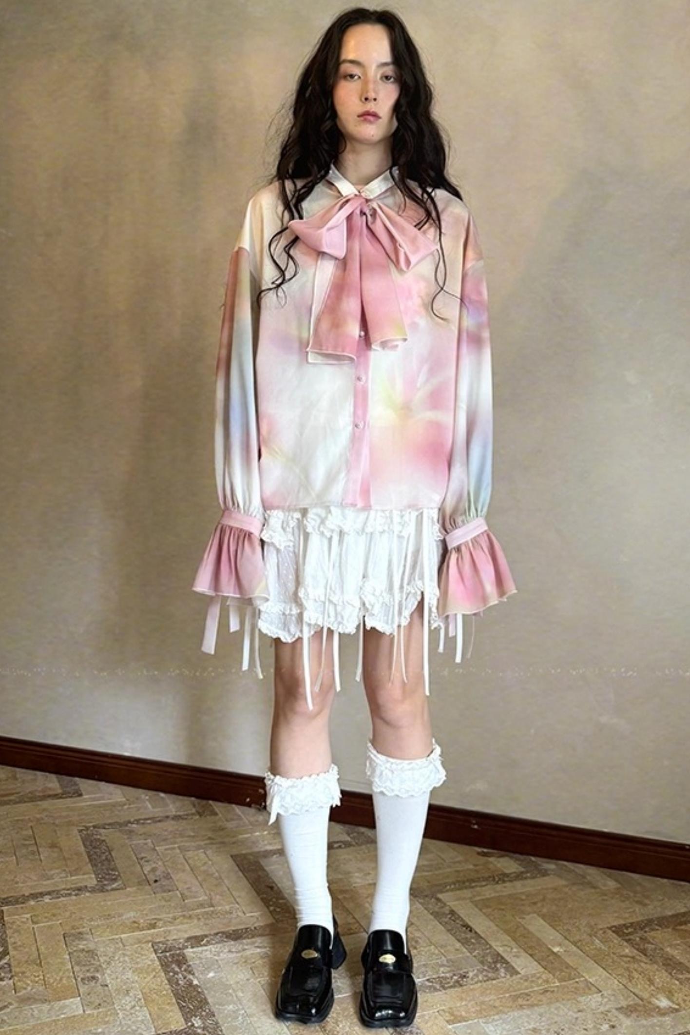 Fairy Tale Jacquard Puff Shirt