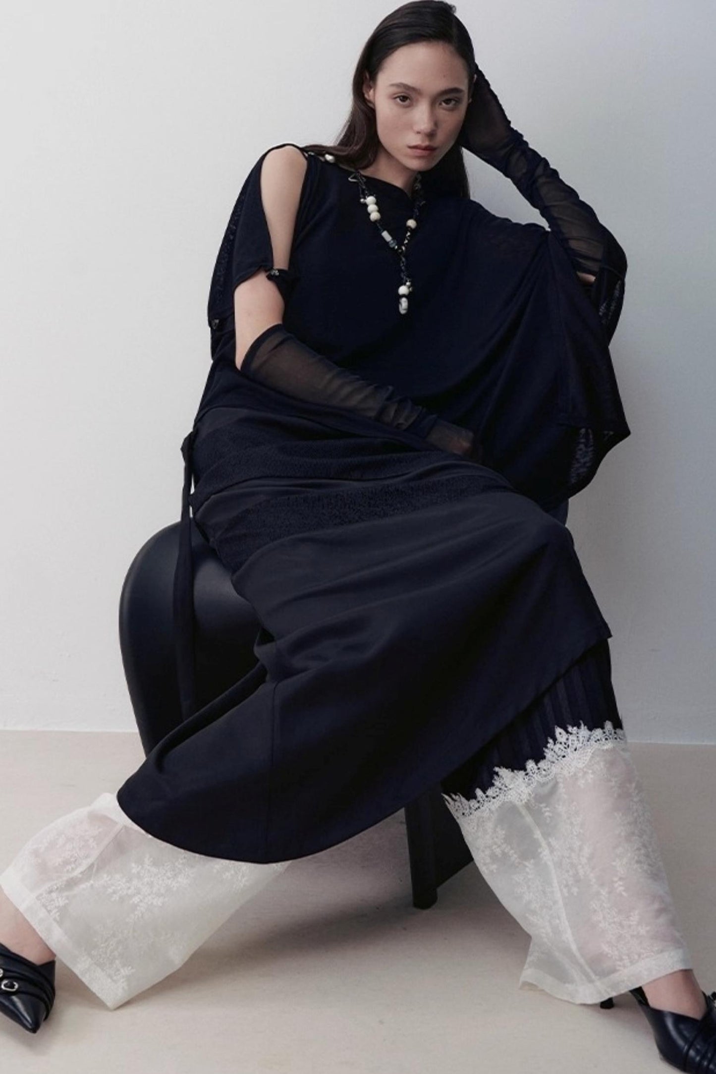 Unique Heart Beaded Glass Necklace