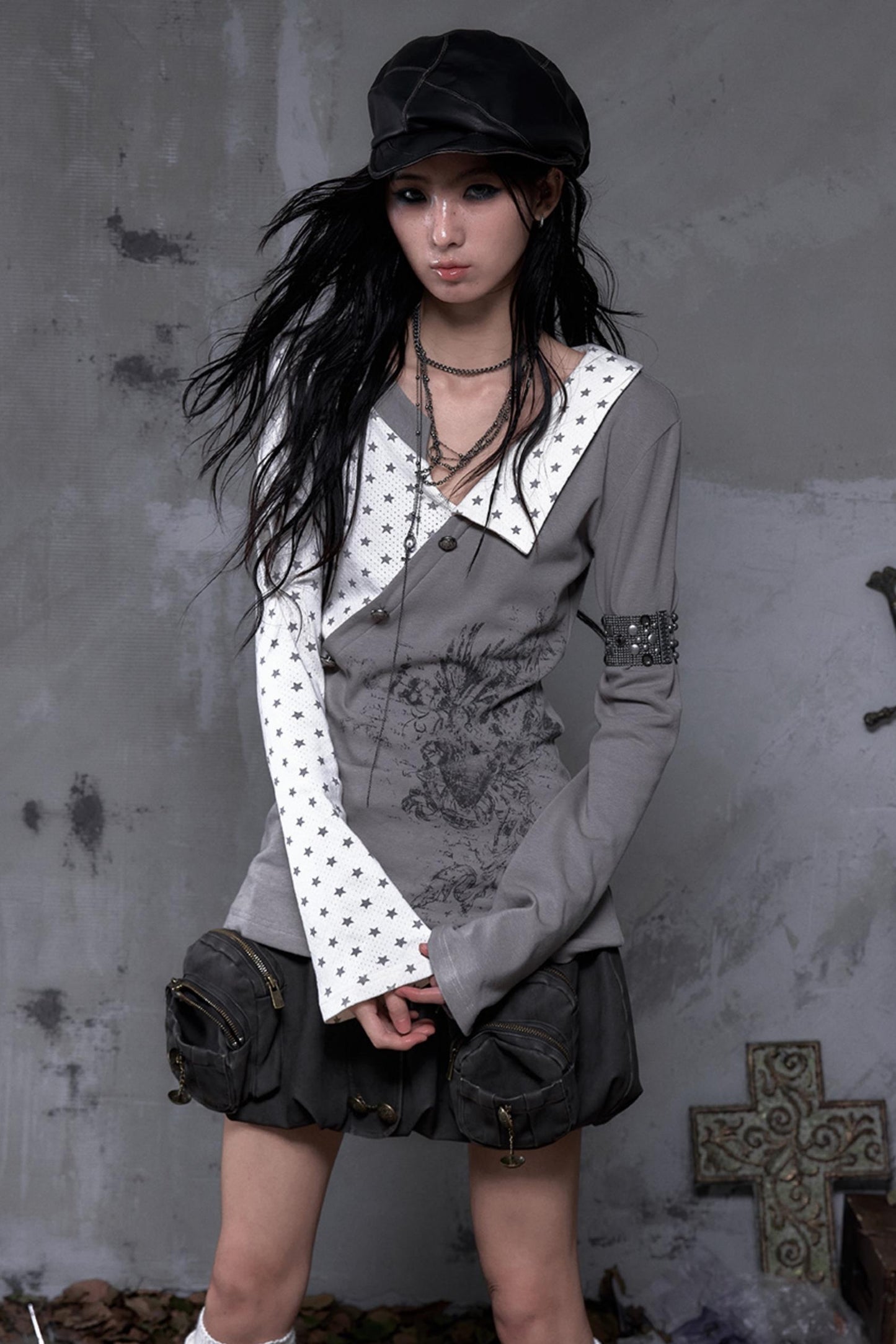 Vintage Striped Knitted Top