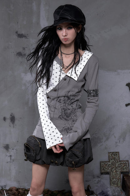 Vintage Striped Knitted Top