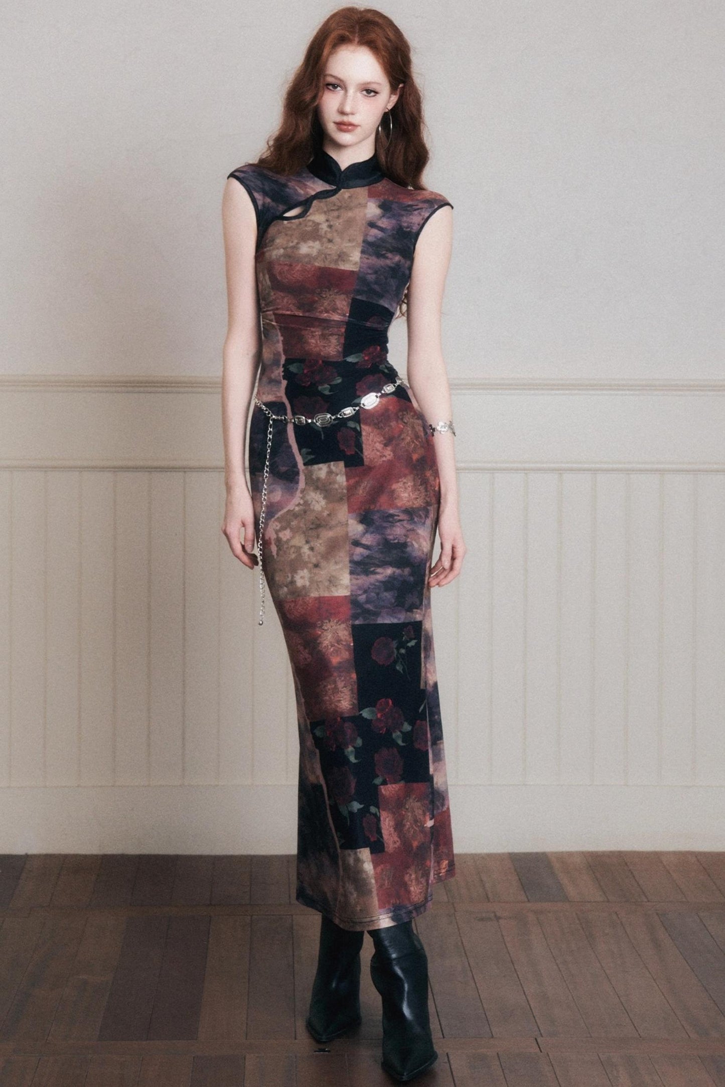 Vintage Chinese Cheongsam Dress