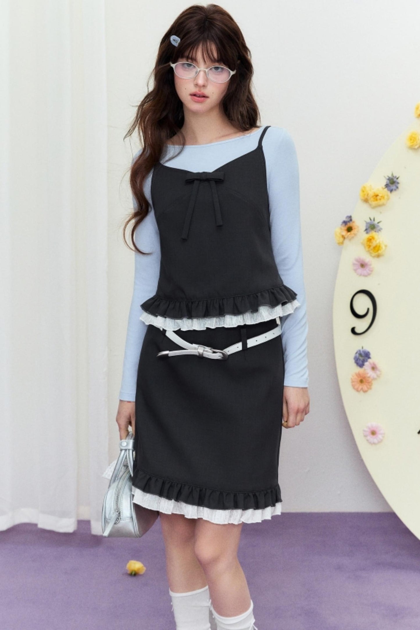 Luxury Lace Halter Bustier Set-Up