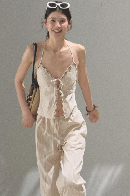 Amber Striped Pants Set-Up