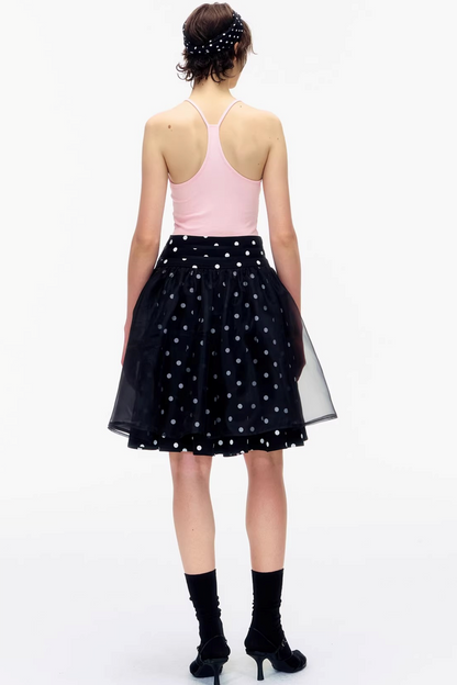 Pure Cotton Polka Dot Skirt