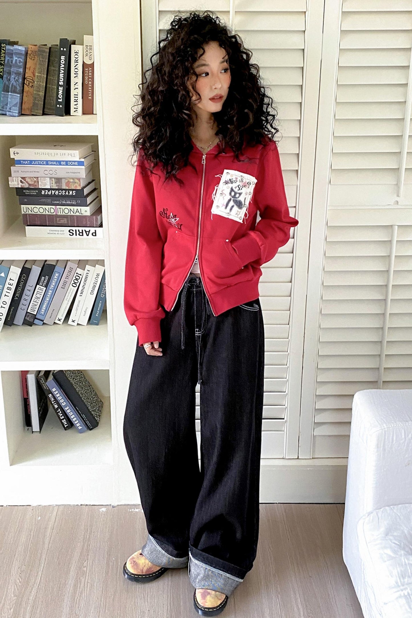 Kitten Print Sweatshirt