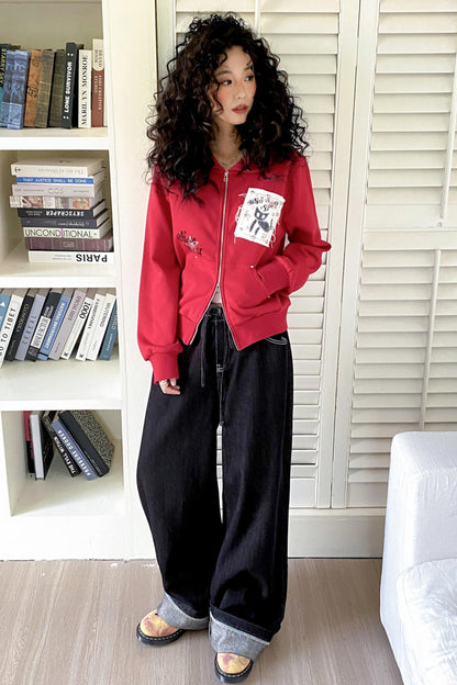 Kitten Print Sweatshirt