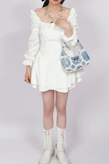 Y2K Retro Denim Shoulder Bag