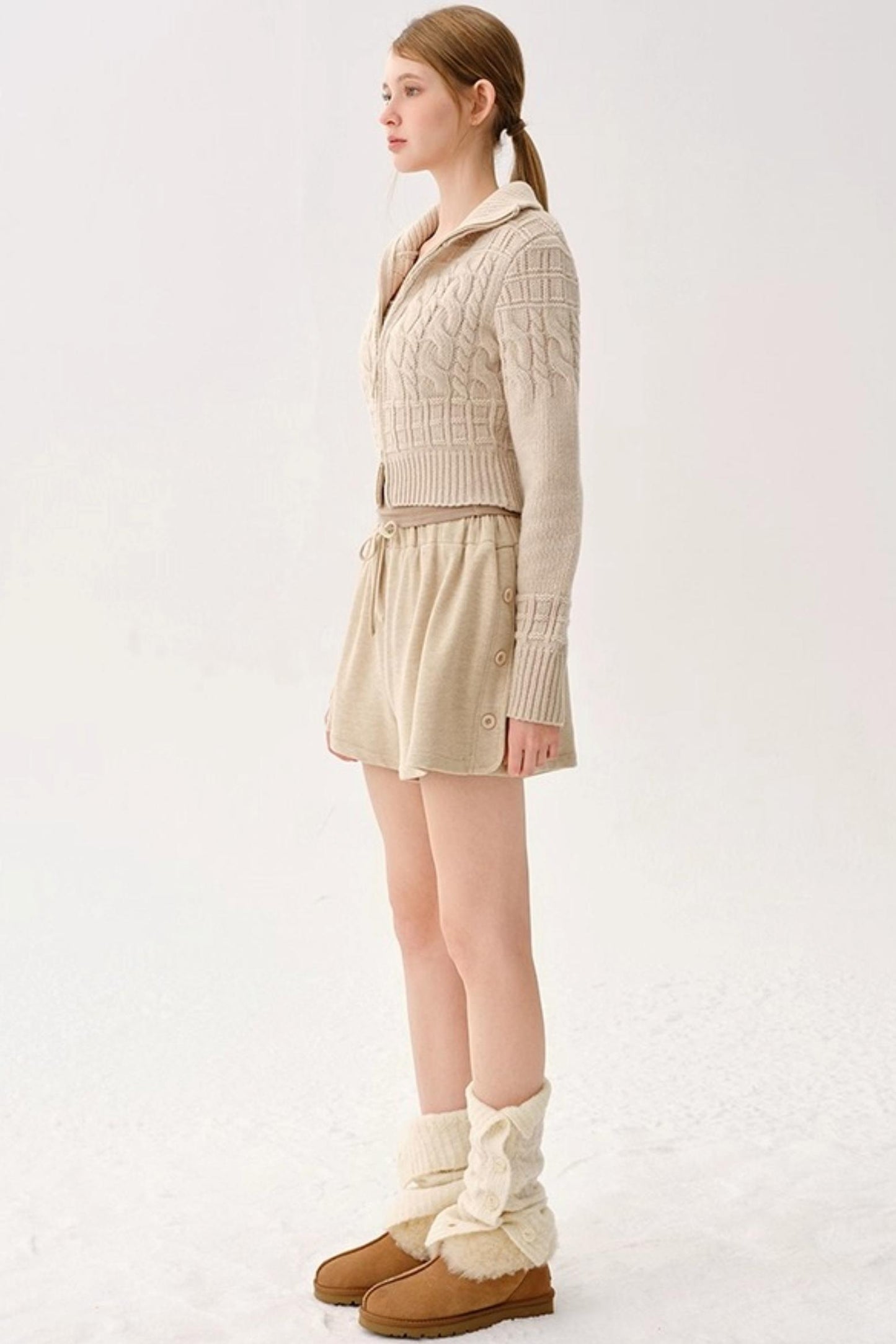 Warm Wool Blend Knit Socks