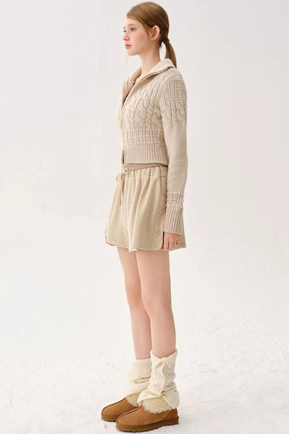 Warm Wool Blend Knit Socks