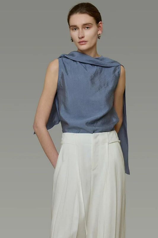 High-End Versatile Ribbon Top