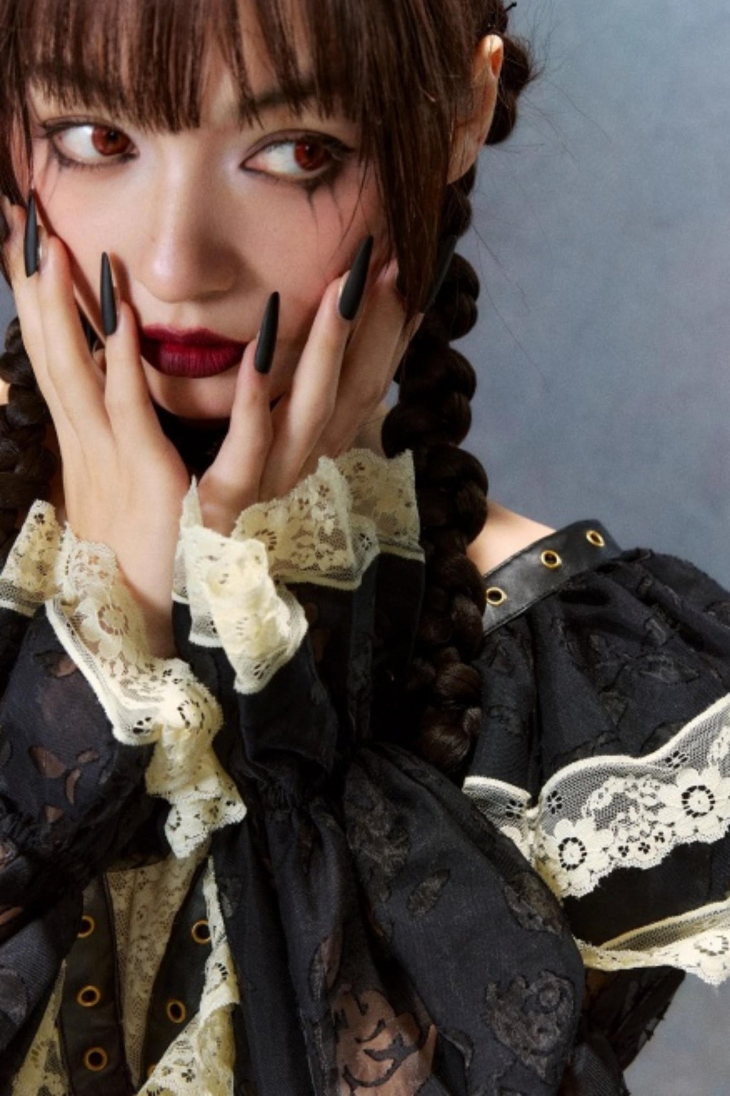 French Courtly Halloween Dress Set-Up