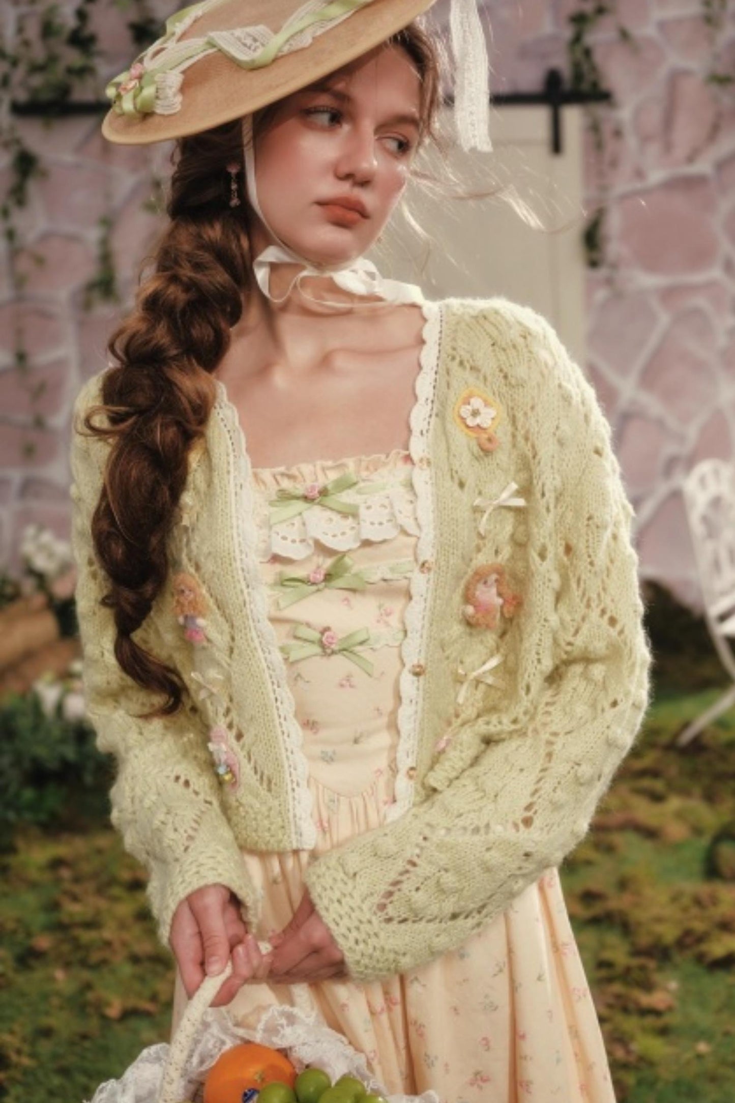 French Floral Pastoral Dress Set-Up