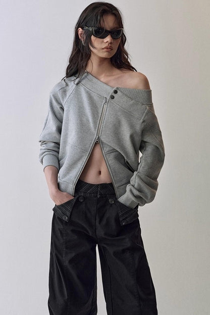 해체주의 원 숄더 가디건