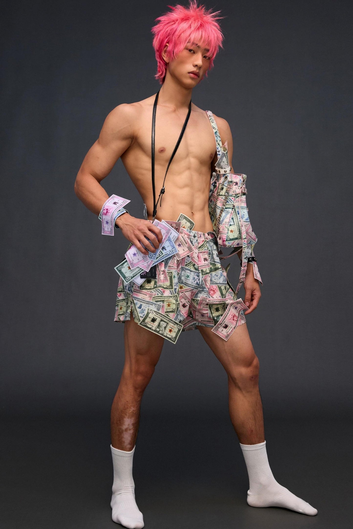 Money Printed Cargo Pants