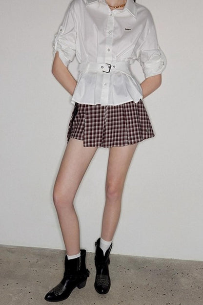 Double Lapel Long Sleeve Shirt