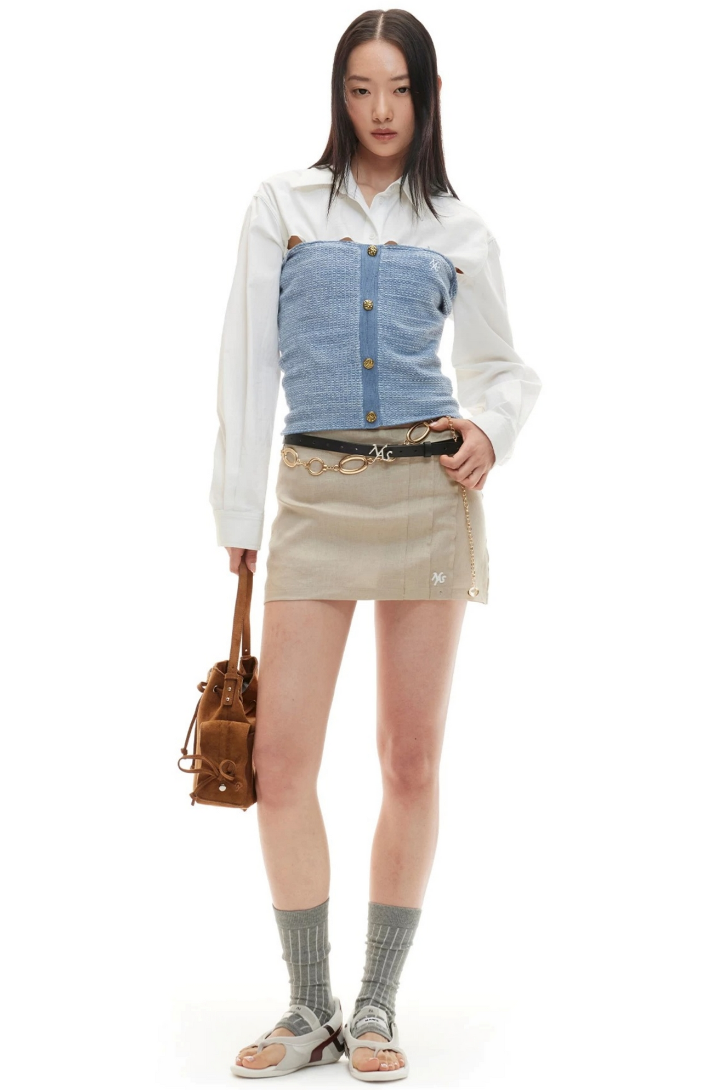 Lyocell Linen A-Line Skirt
