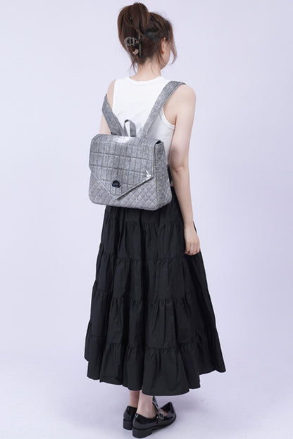 Triangle Flap Rucksack Bag